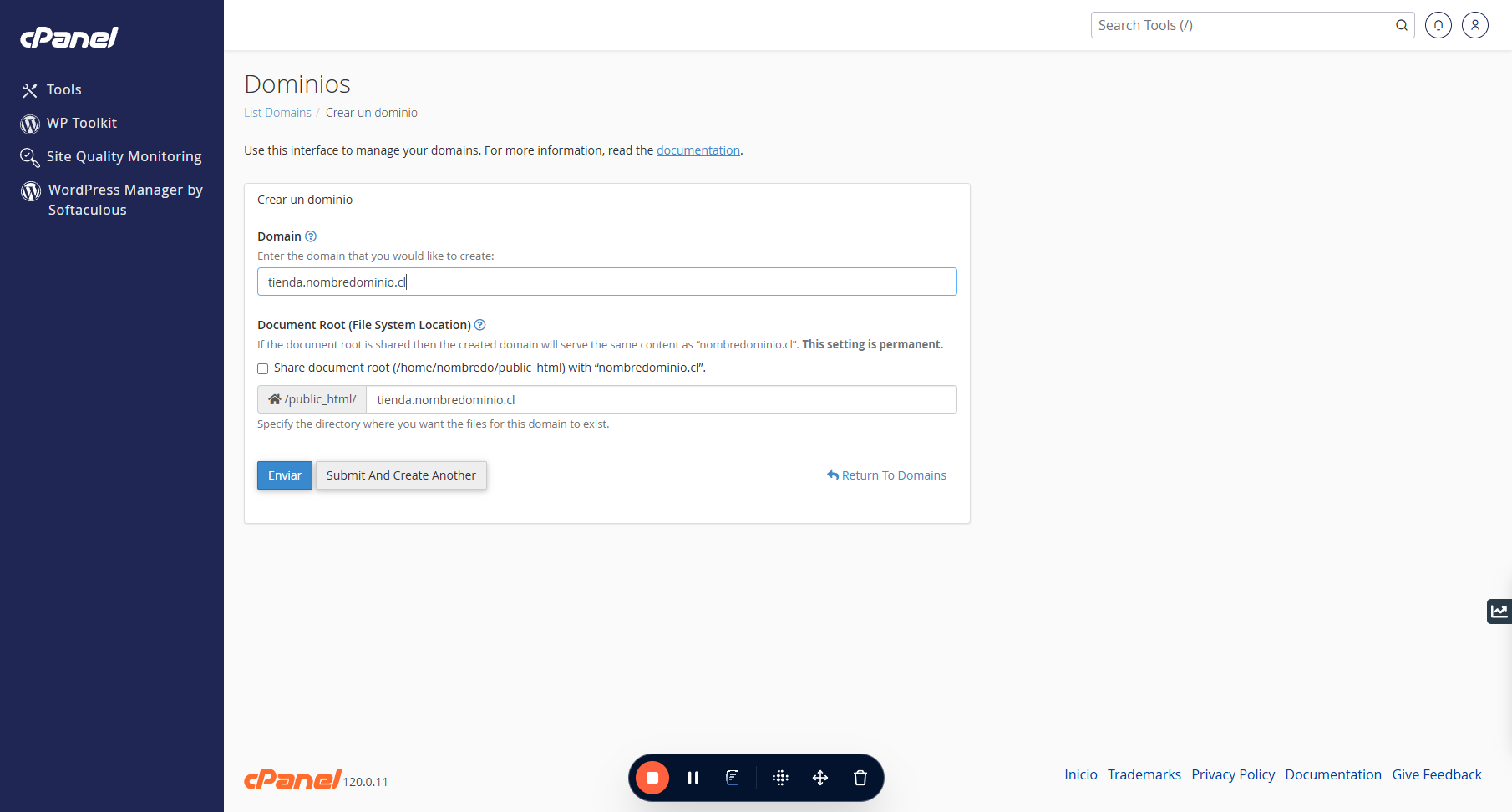 Verás que automáticamente se creará una carpeta dentro de la Public\_html, donde prodrás alojar la información del subdominio y que quede separada del sitio web principal.