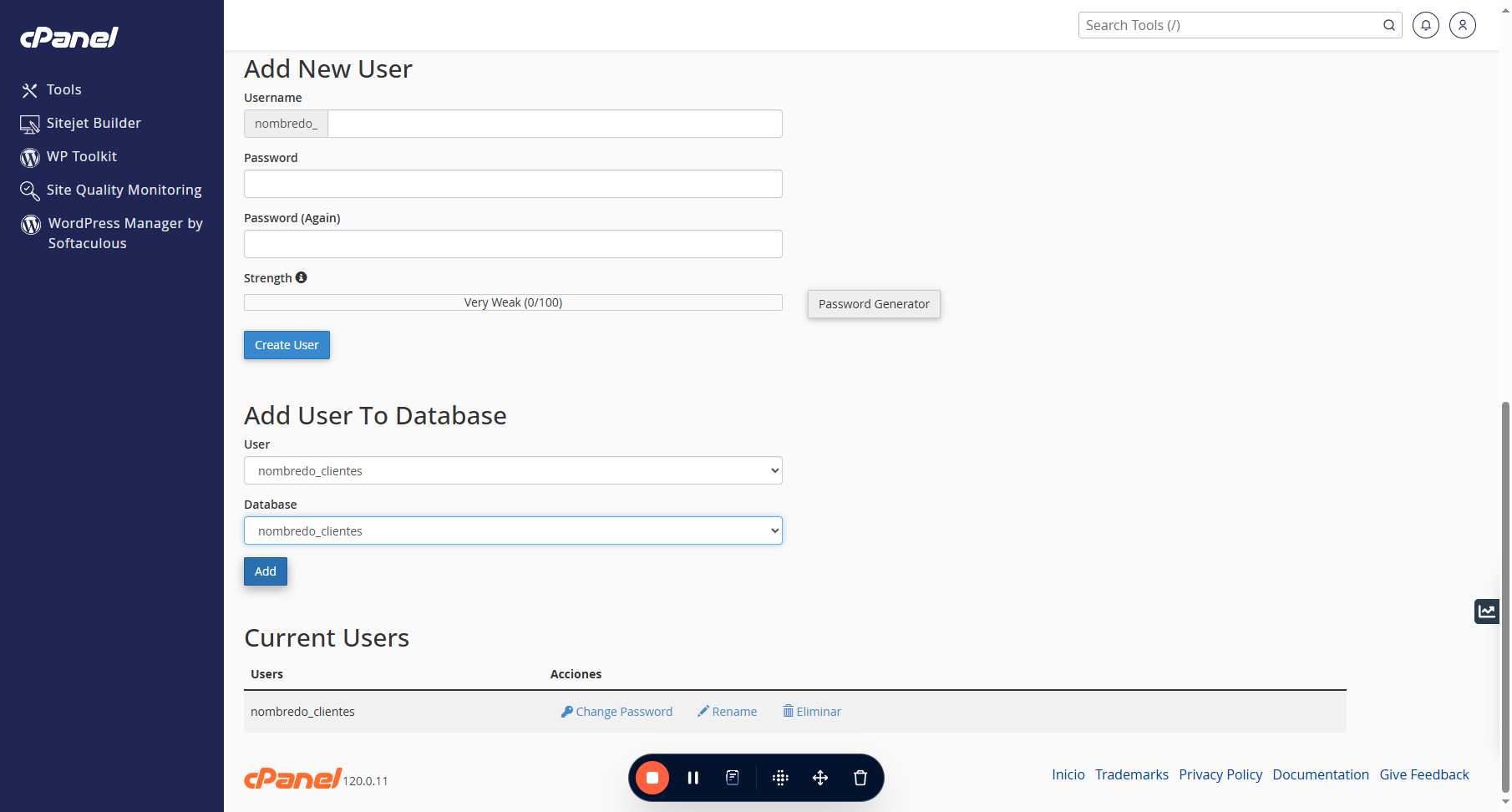 Una vez seleccionadas ambas cosas, hacer click en "Add"